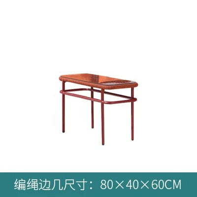 Outdoor leisure rattan sofa courtyard hotel balcony villa open-air leisure rattan chair coffee table sofa
