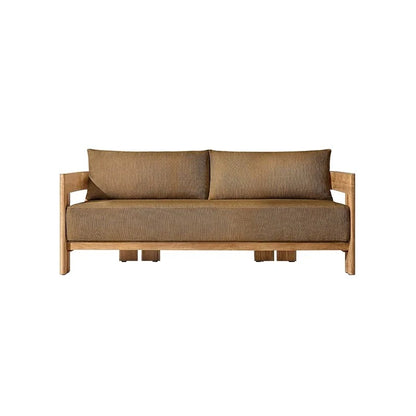 Luxury Teak Outdoor Garden Sofa Set One Seat Modern Durable Waterproof Rust Proof Washable Farmhouse Apartment Villa Hotel