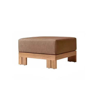 Luxury Teak Outdoor Garden Sofa Set One Seat Modern Durable Waterproof Rust Proof Washable Farmhouse Apartment Villa Hotel