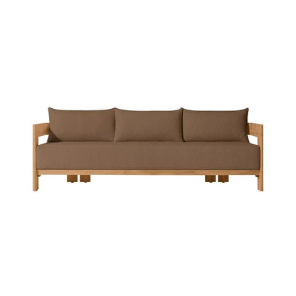 Luxury Teak Outdoor Garden Sofa Set One Seat Modern Durable Waterproof Rust Proof Washable Farmhouse Apartment Villa Hotel